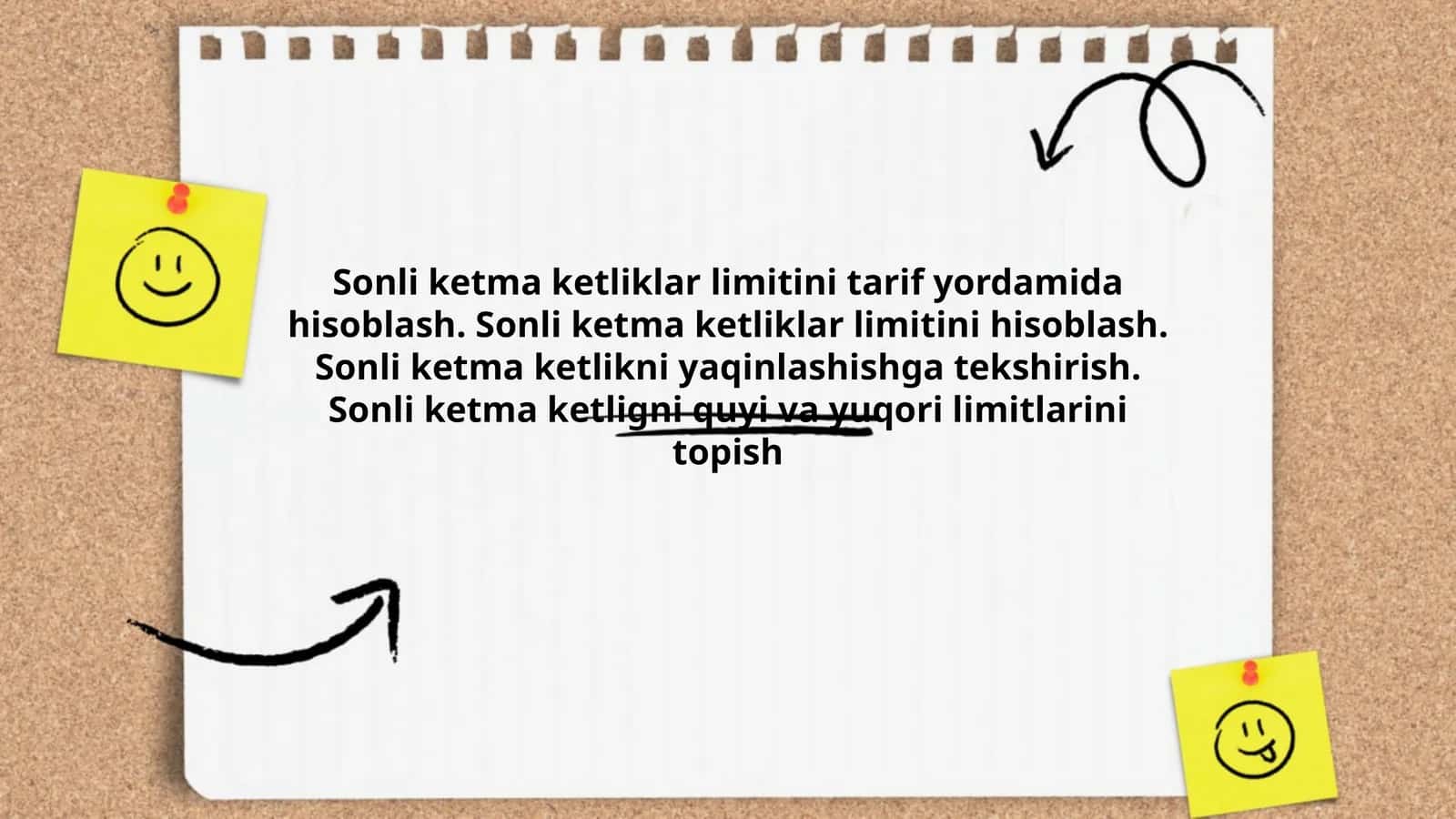 Sonli ketma ketliklar hisobi