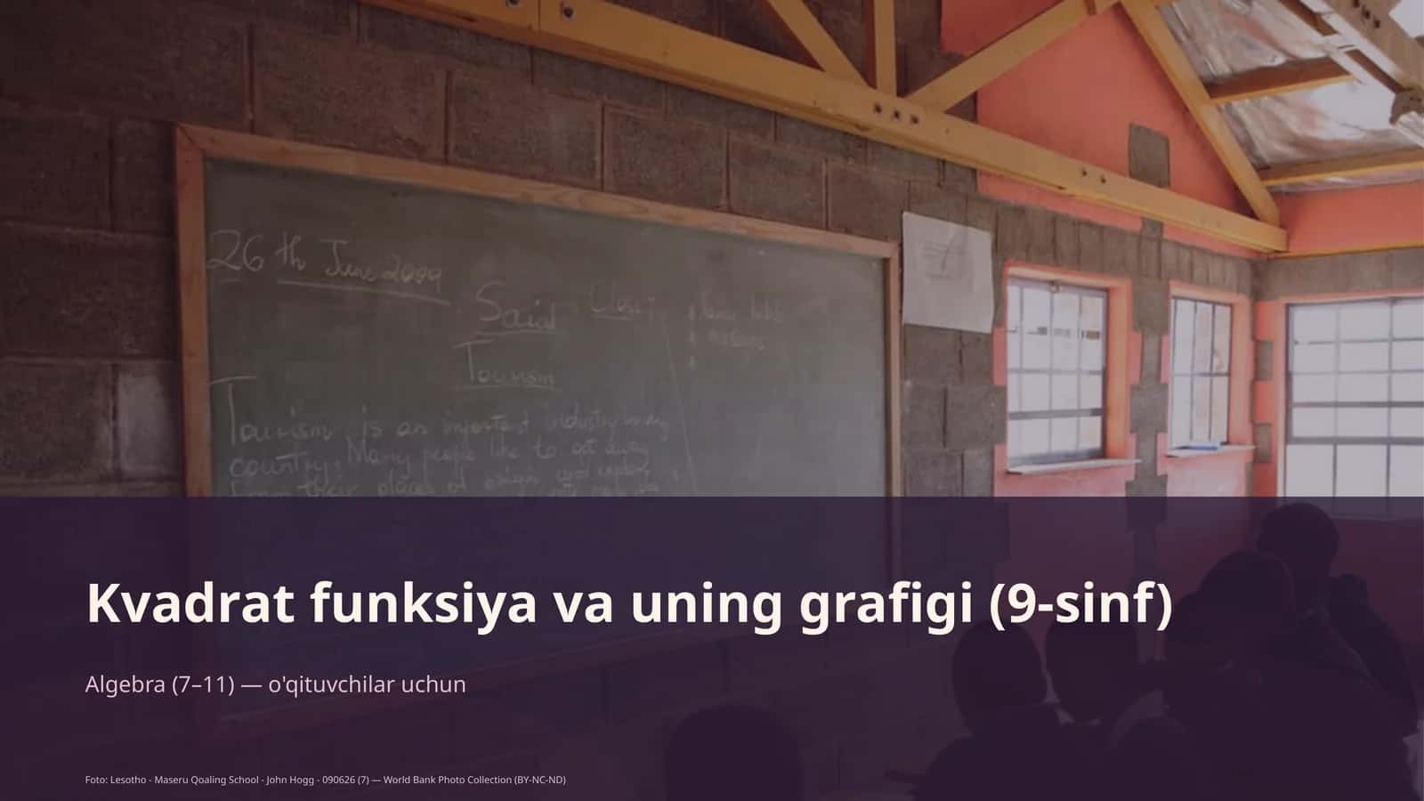 Kvadrat funksiya va uning grafigi (9-sinf)