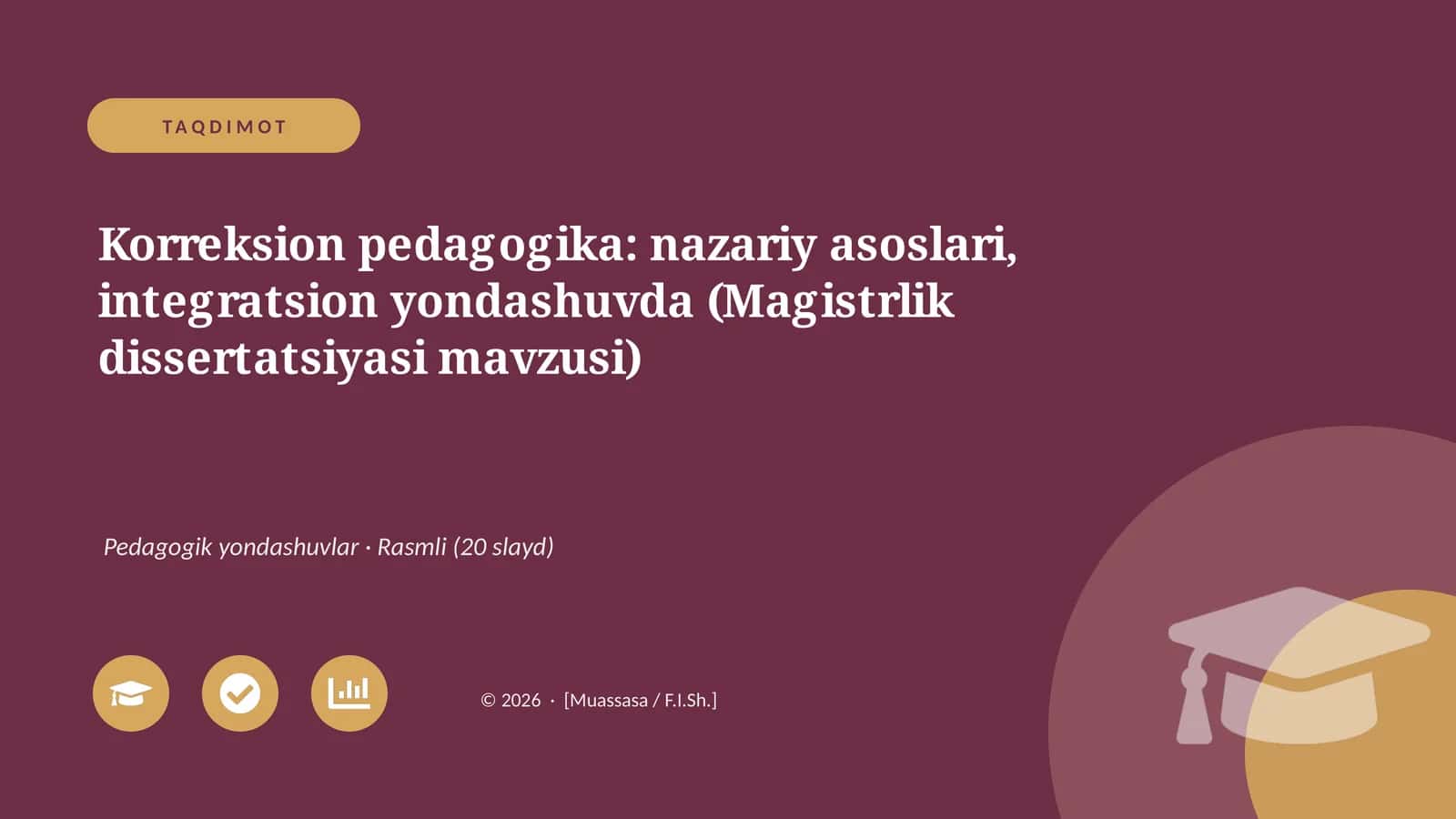 Korreksion pedagogikasi: nazariy asoslari, integratsion yondashuvda