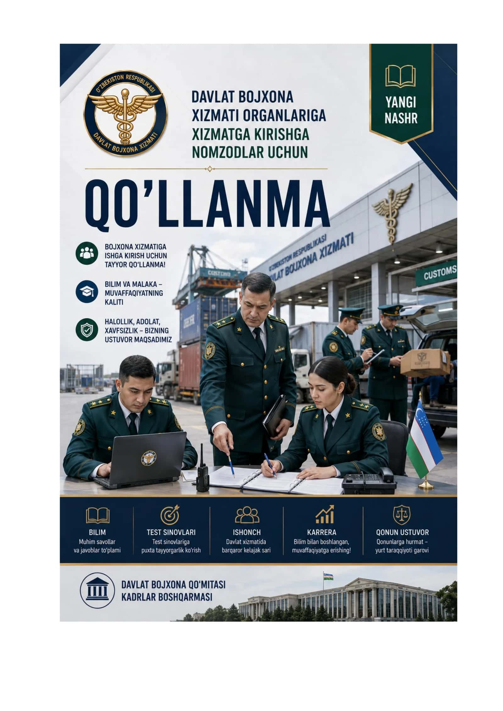 Bojxona qo'mitasiga ishga kirish uchun savol javoblar toplami