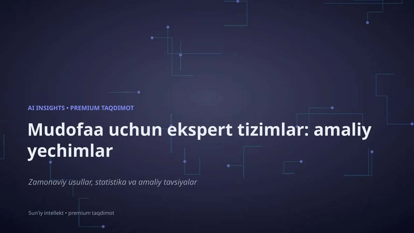 AI INSIGHTS • PREMIUM TAQDIMOT