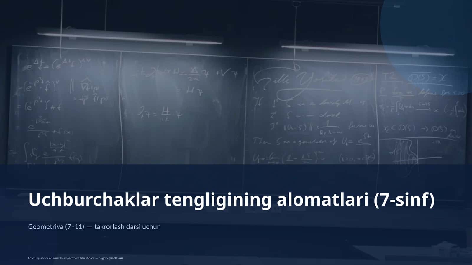 Geometriya (7–11) — takrorlash darsi uchun