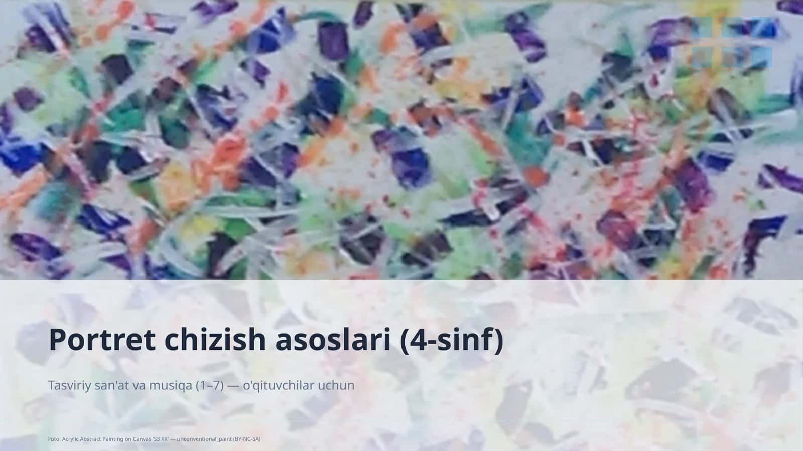 Portret chizish asoslari (4-sinf)