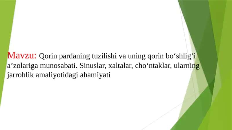 Qorinparda(peritoneum)