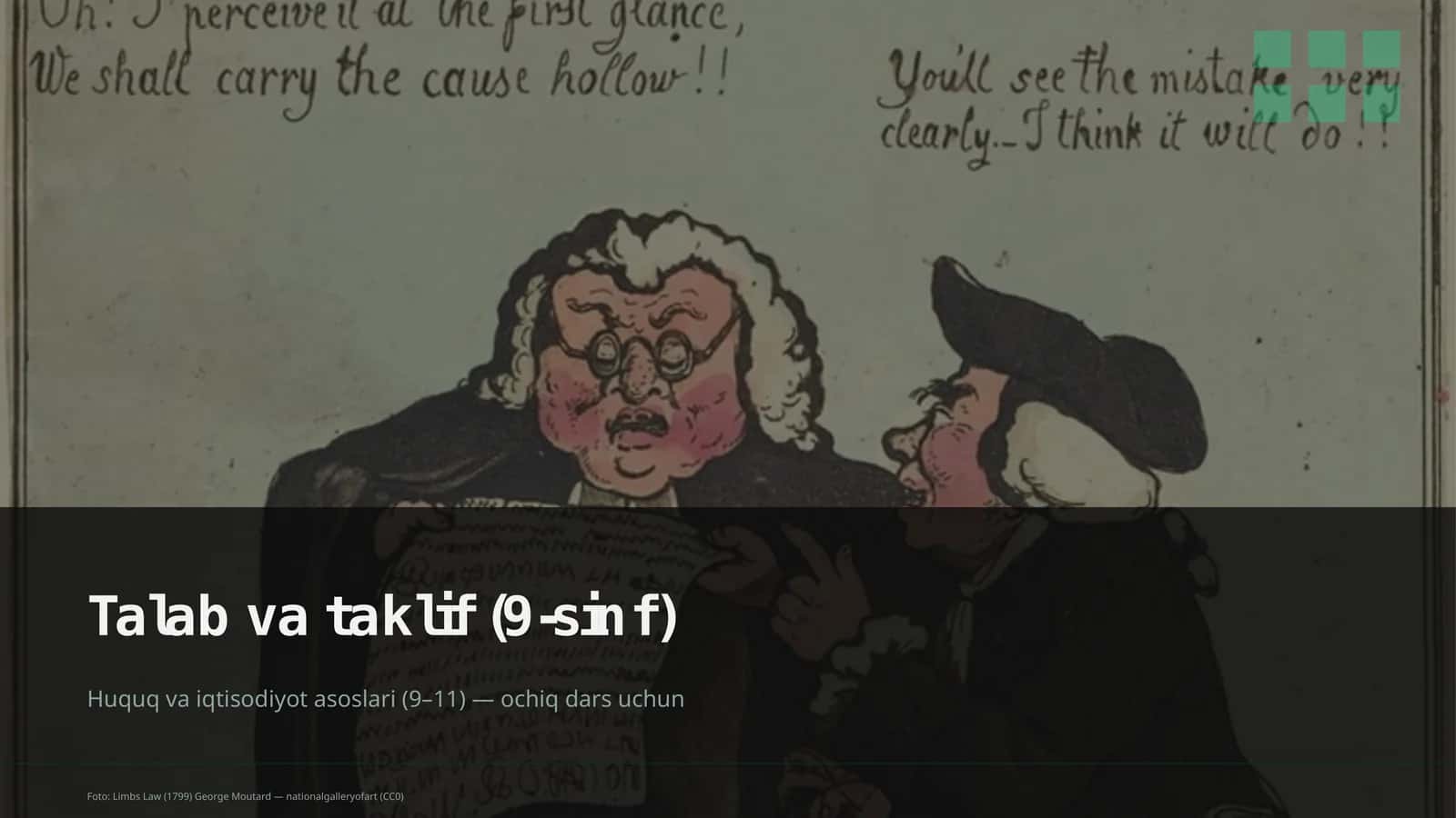 Talab va taklif (9-sinf)