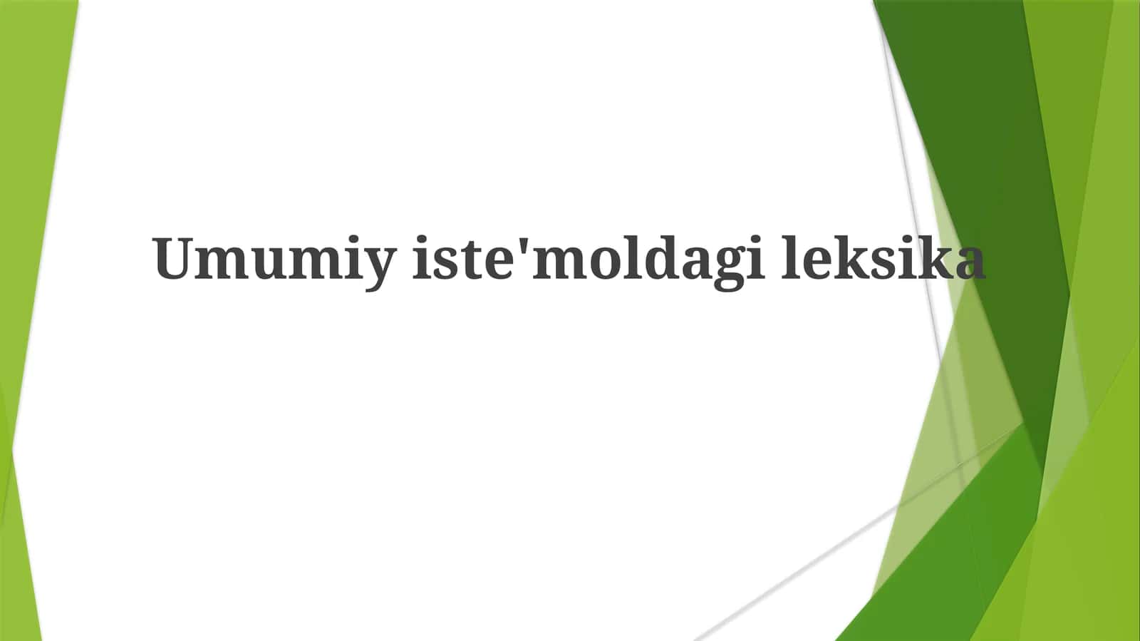 Umumiyiste'moldagileksika