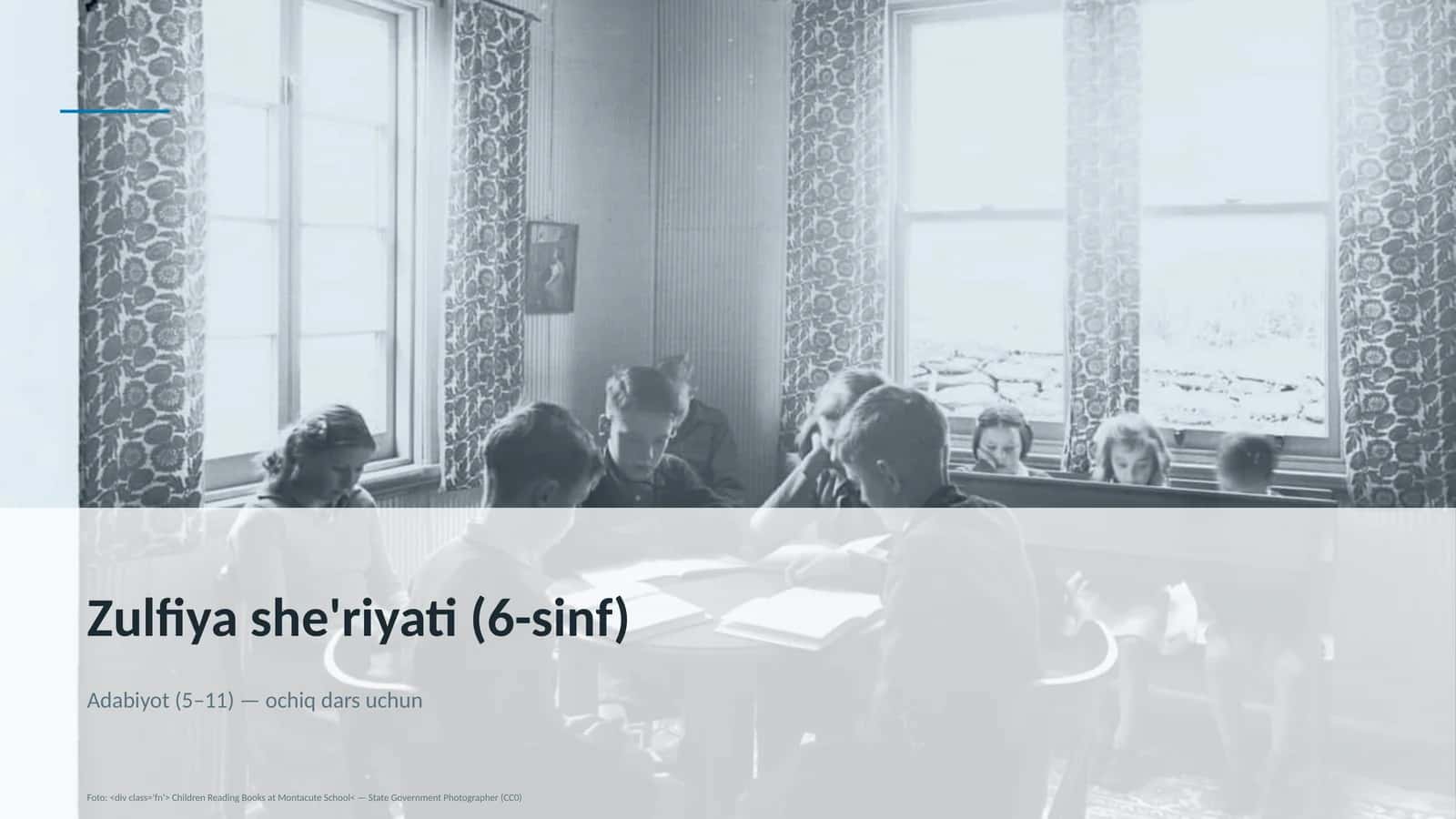 Zulfiya she'riyati (6-sinf)