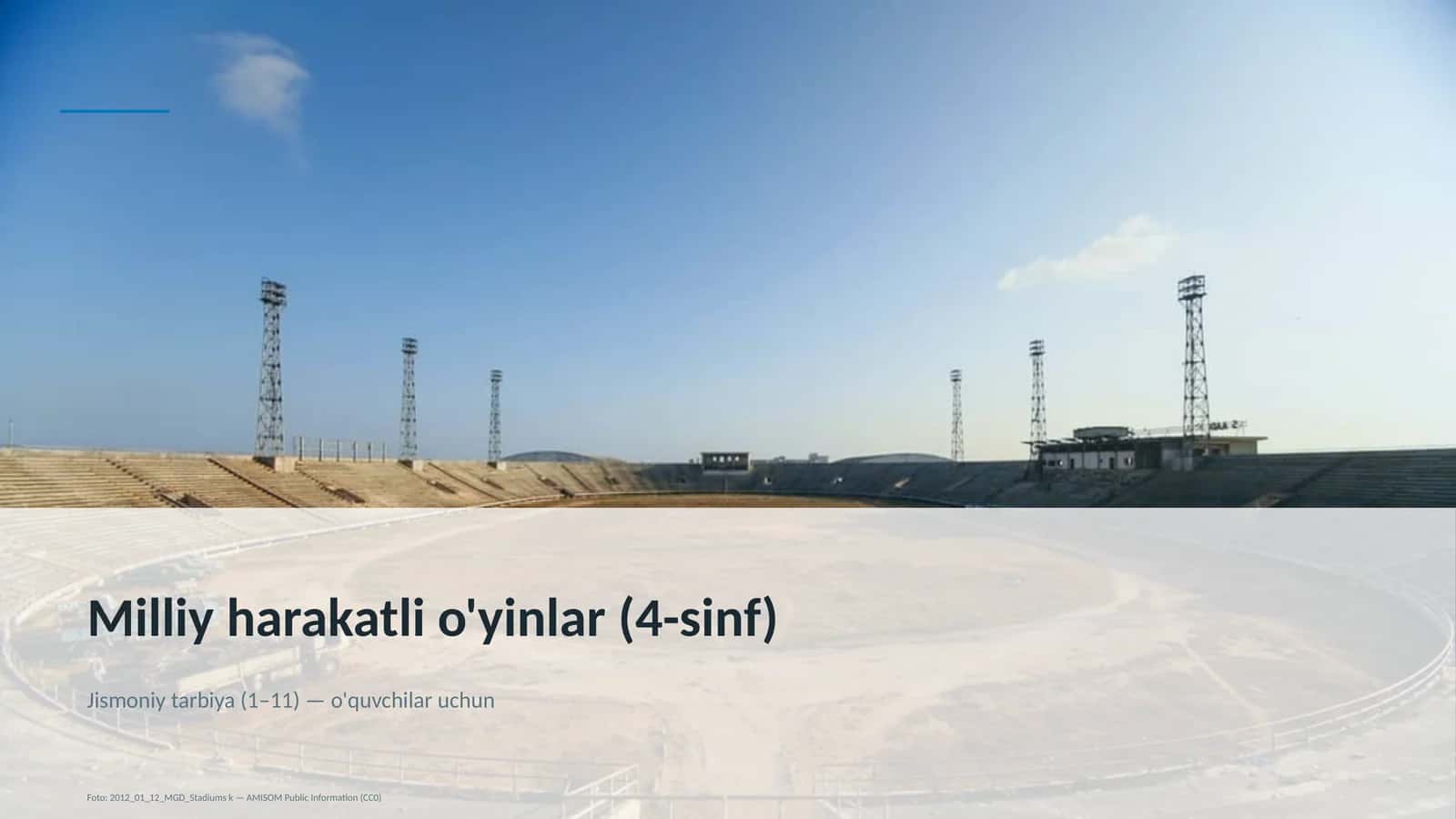 Milliy harakatli o'yinlar (4-sinf)