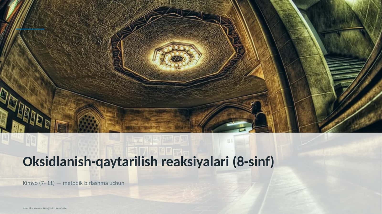 Oksidlanish-qaytarilish reaksiyalari (8-sinf)