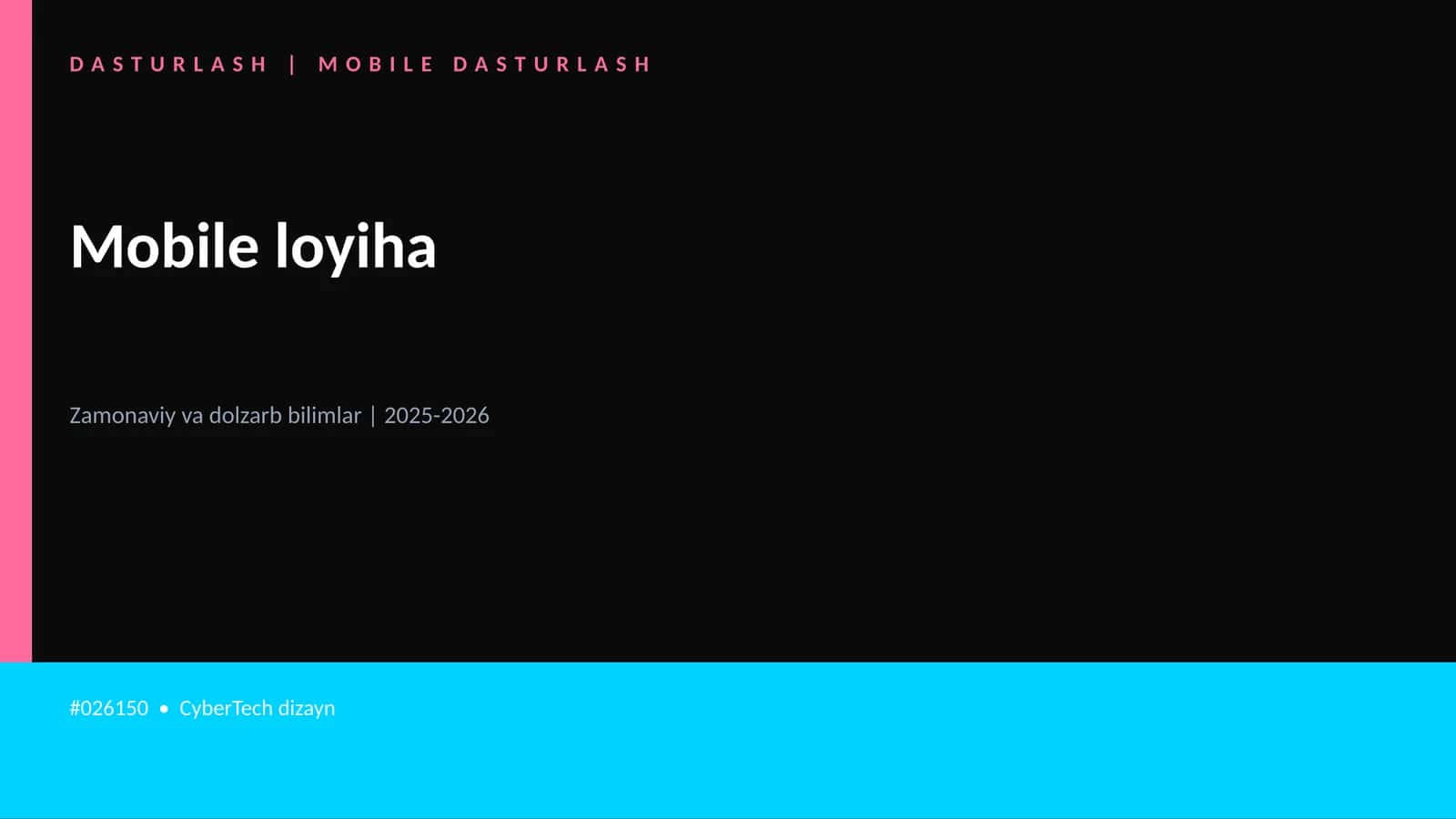 Mobile loyiha