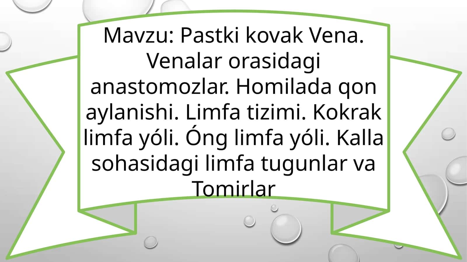 Pastki kovak Vena. Venalar orasidagi anastomozlar