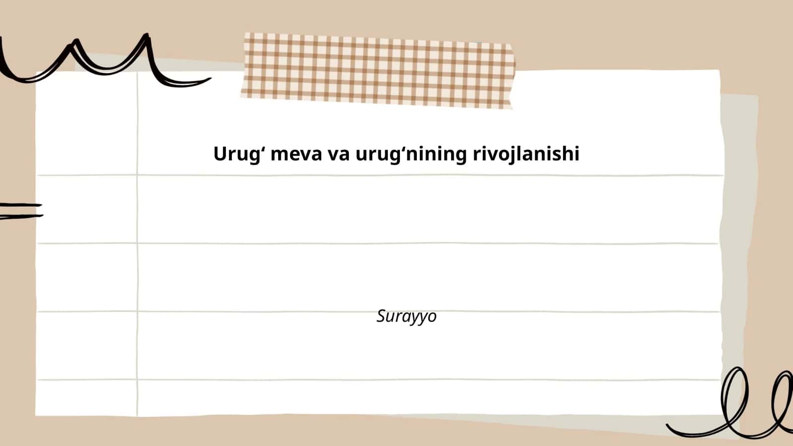Urugʻ meva va urugʻnining rivojlanishi