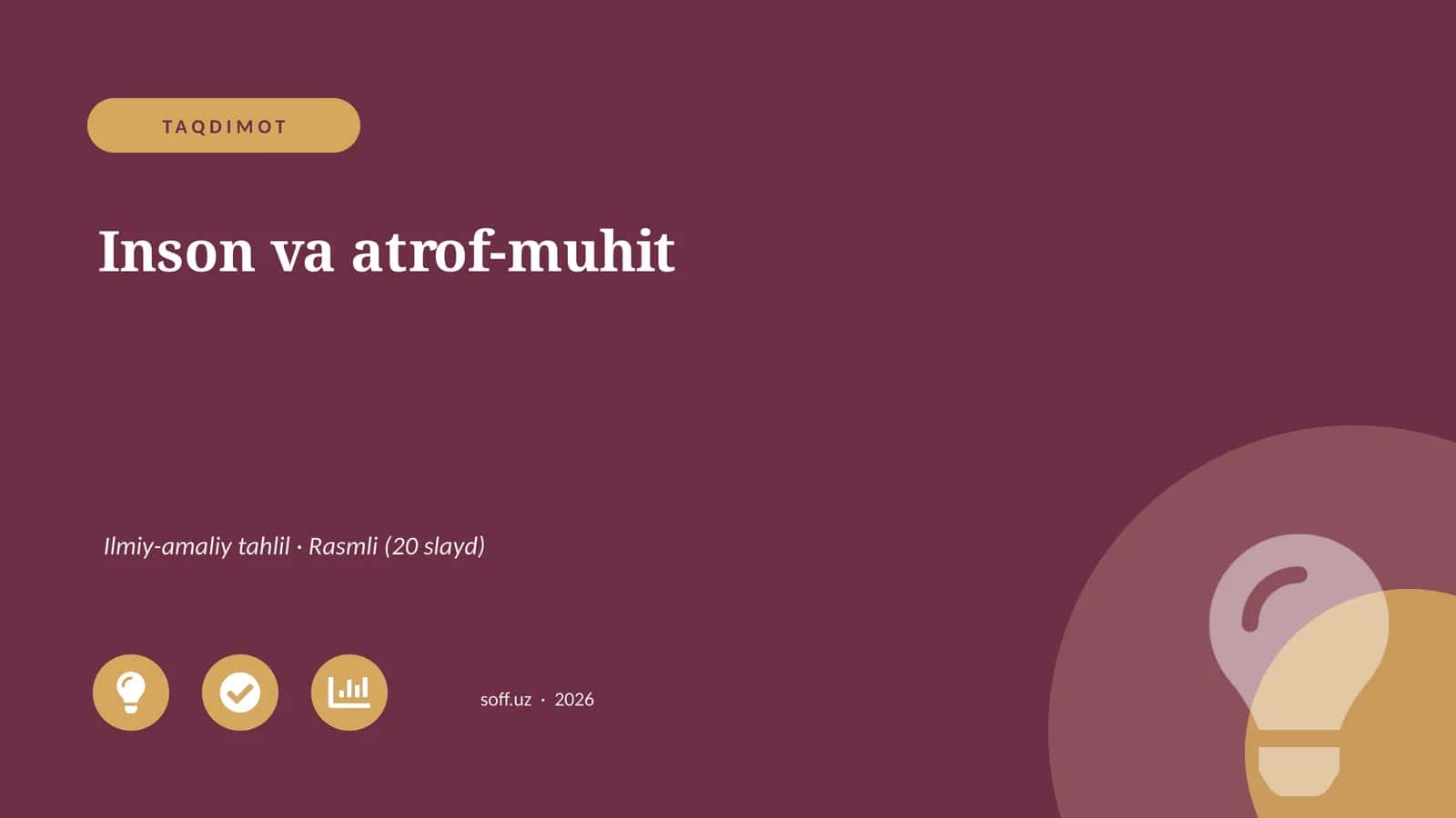 Inson va atrof-muhit