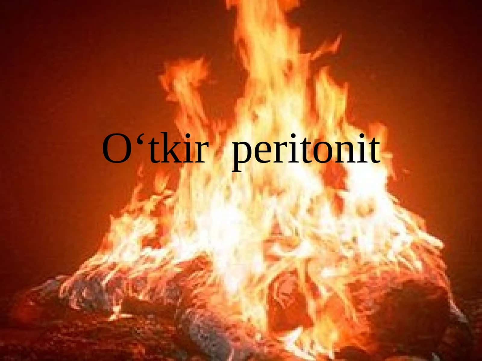 O‘tkir peritonit