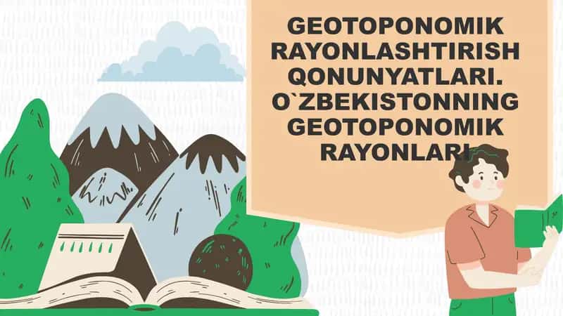 Geotoponomik Rayonlashtirish Qonunyatları