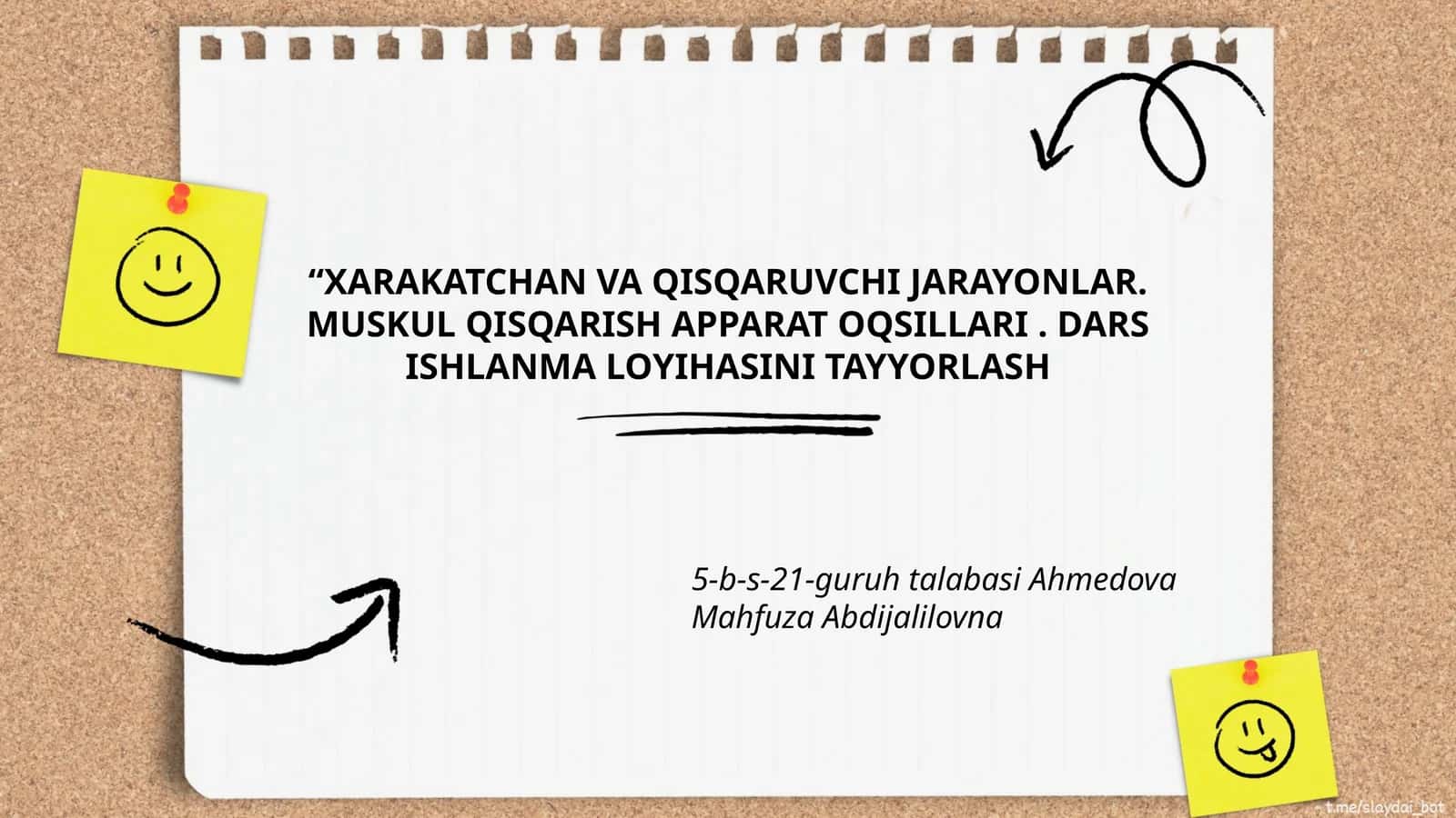 MUSKUL QISQARISH APPARAT OQSILLARI