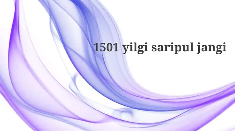 Sarıpul jangi: Tarixiy kontekst