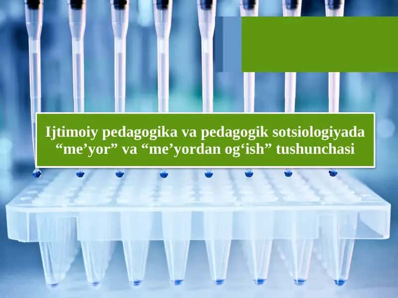 Ijtimoiypedagogika va pedagogik sotsiologiyada “me’yor” va “me’yordan og‘ish” tushunchasi