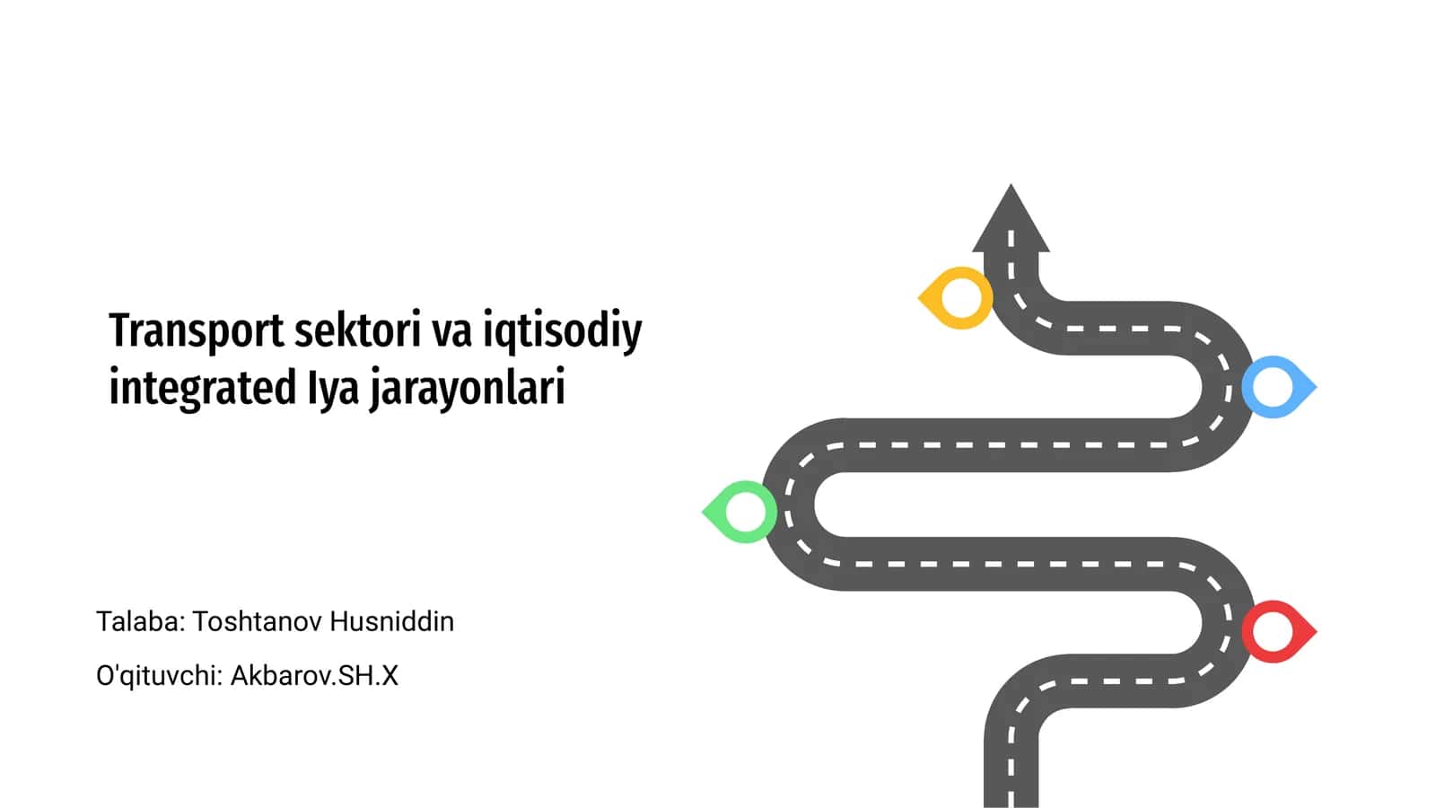 Transport sektori va iqtisodiy integrated Iya jarayonlari