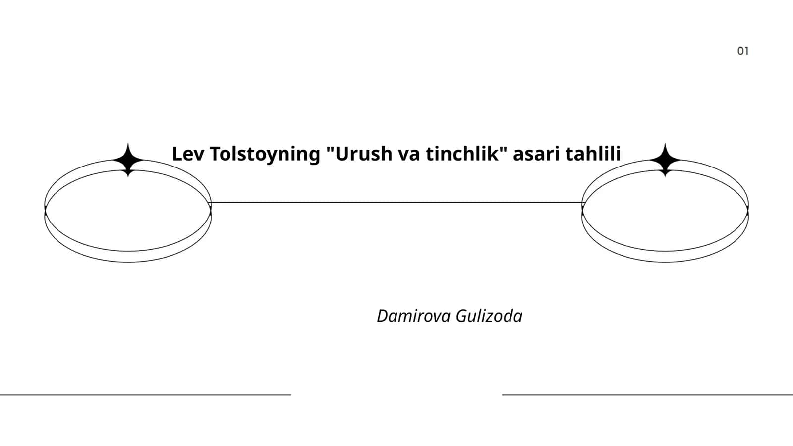 Lev Tolstoyning "Urush va tinchlik" asari tahlili