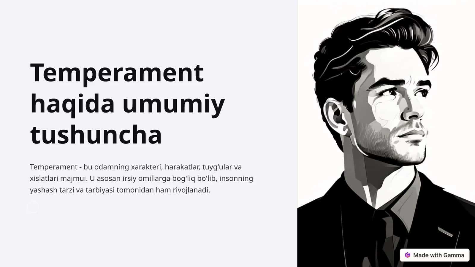 Temperament haqida umumiy tushuncha