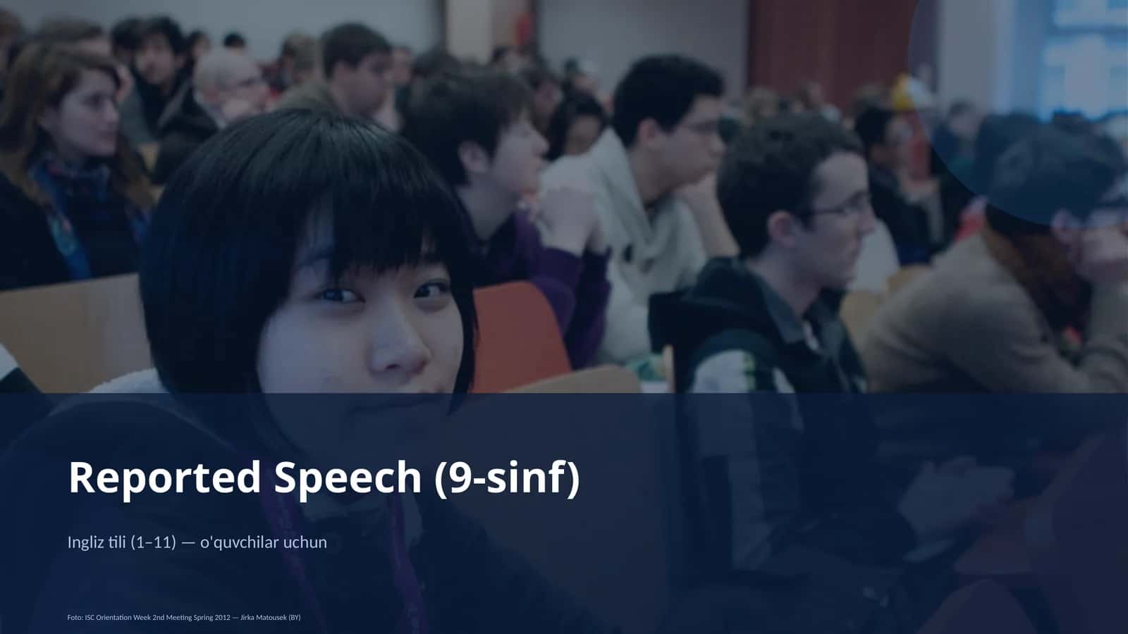 Reported Speech (9-sinf) Ingliz tili (1–11)