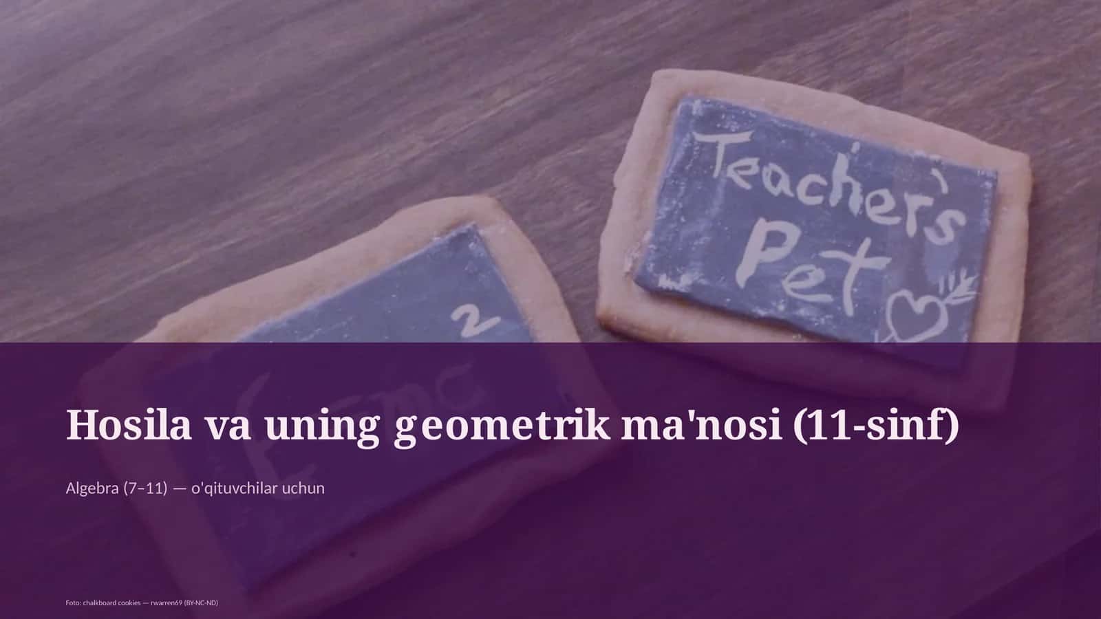 Hosila va uning geometrik ma'nosi (11-sinf)