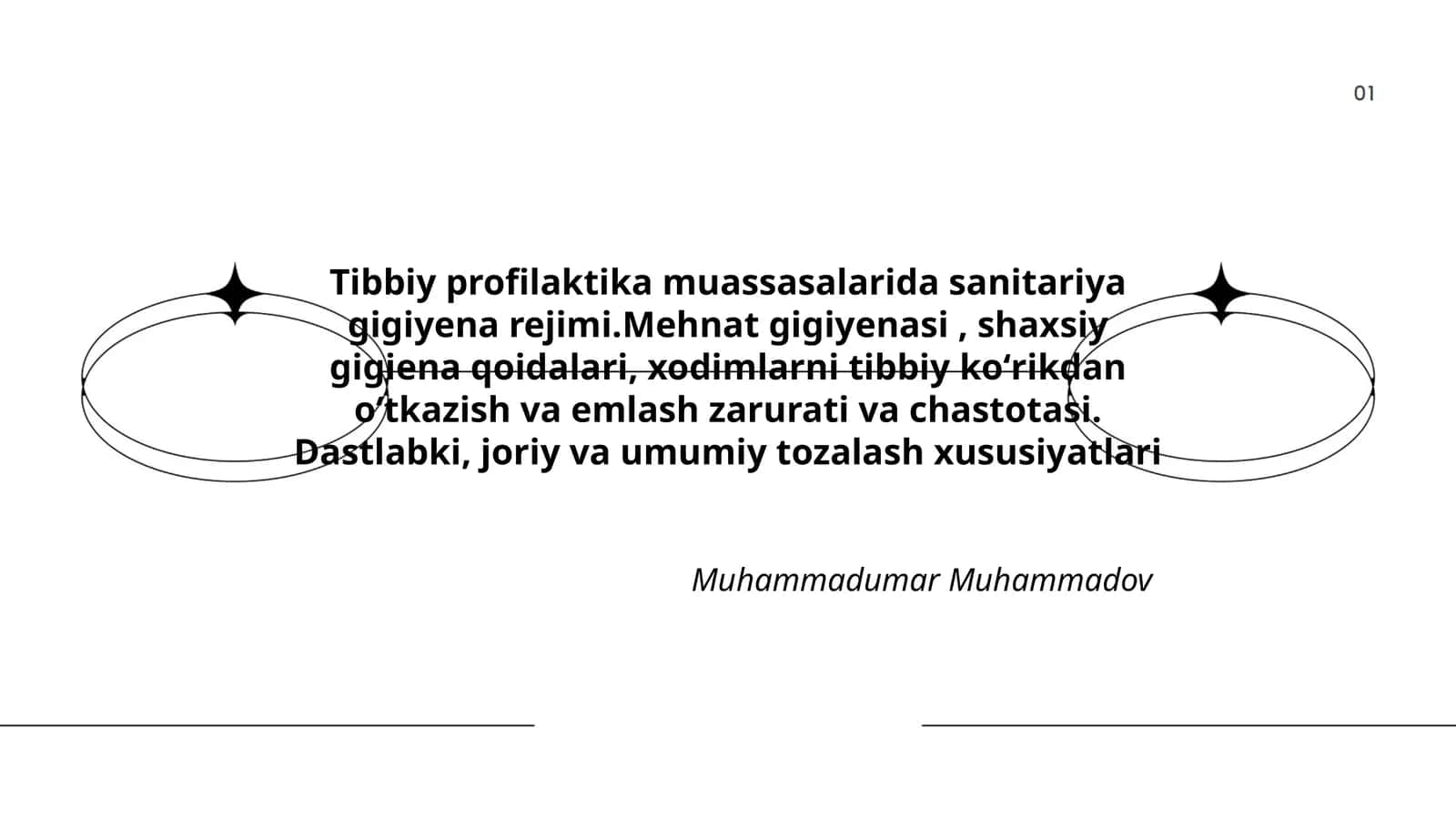 Tibbiy profilaktika muassasalarida sanitariya gigiyena rejimi