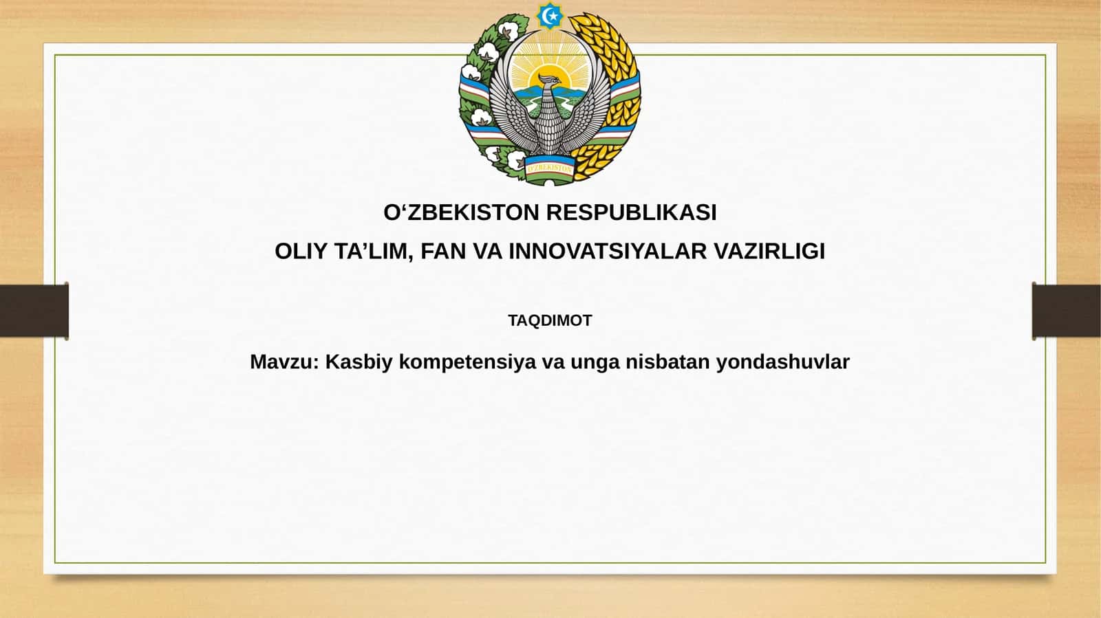 Kasbiy kompetentlik: Ta'rif va turlari