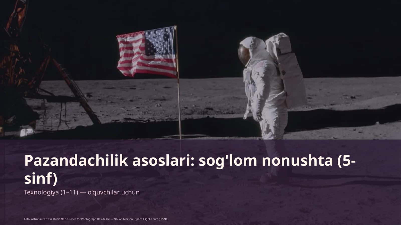 Pazandachilik asoslari: sog'lom nonushta (5-sinf)