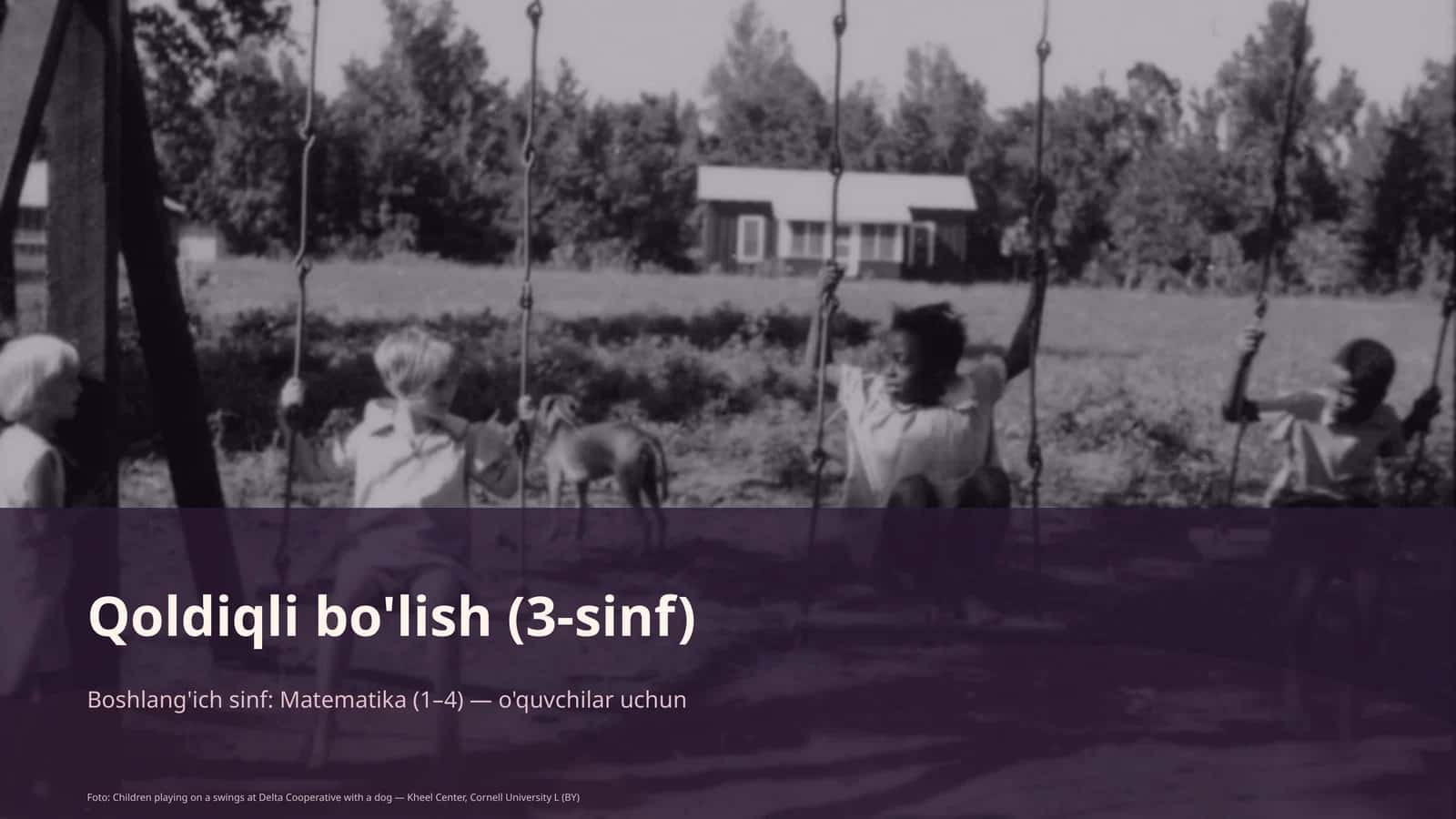 Qoldiqli bo'lish (3-sinf)