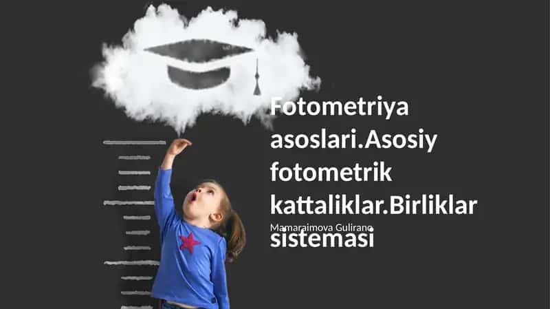 Fotometriya asoslari