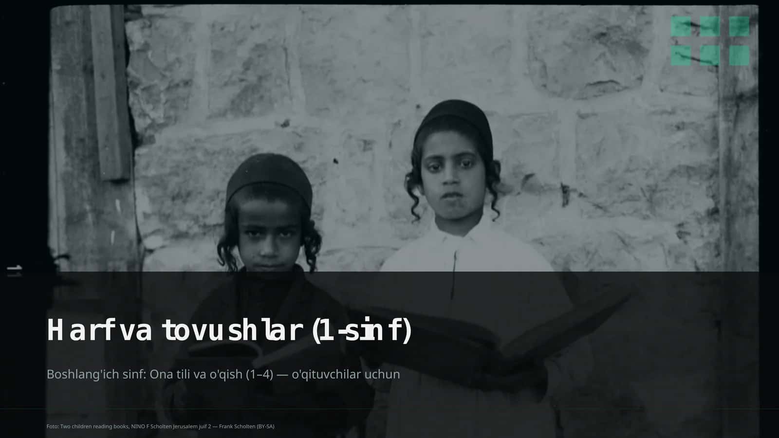 Harf va tovushlar (1-sinf)