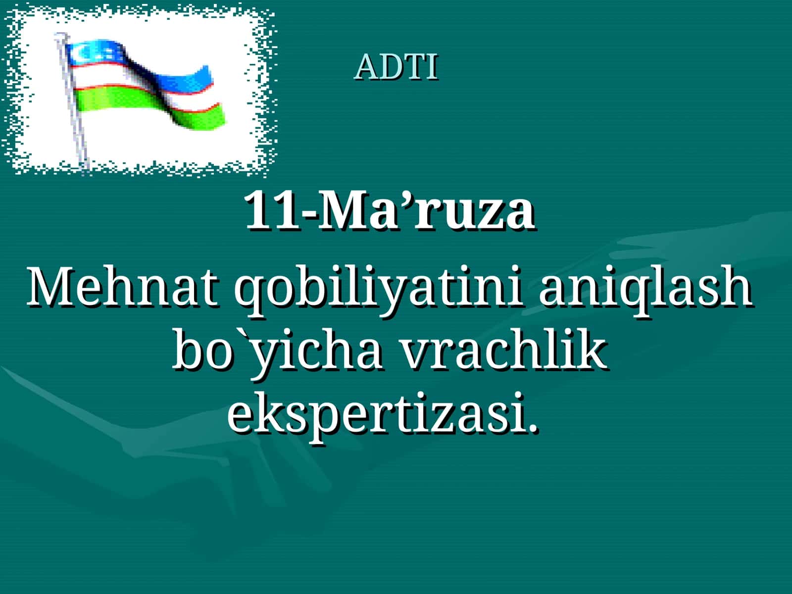 11-Ma’ruza