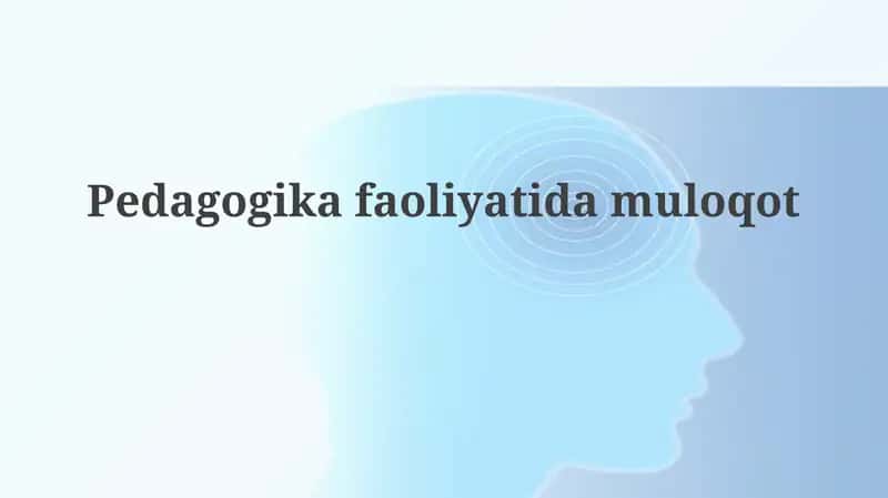 Pedagogik muloqot