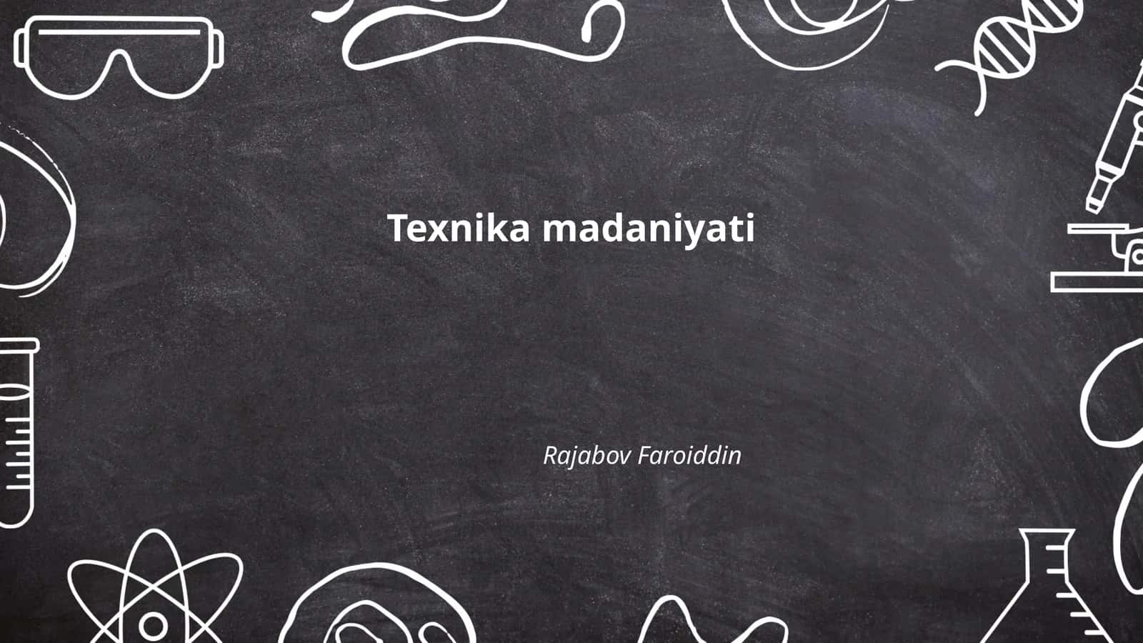 Texnika xavfsizligi qoidalari