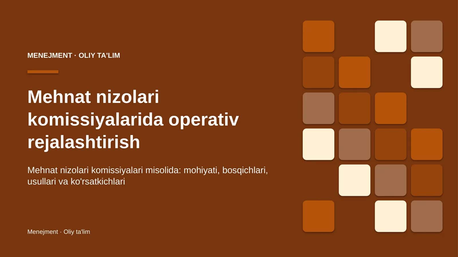 mehnat nizolari komissiyalarida operativ rejalashtirish 8307