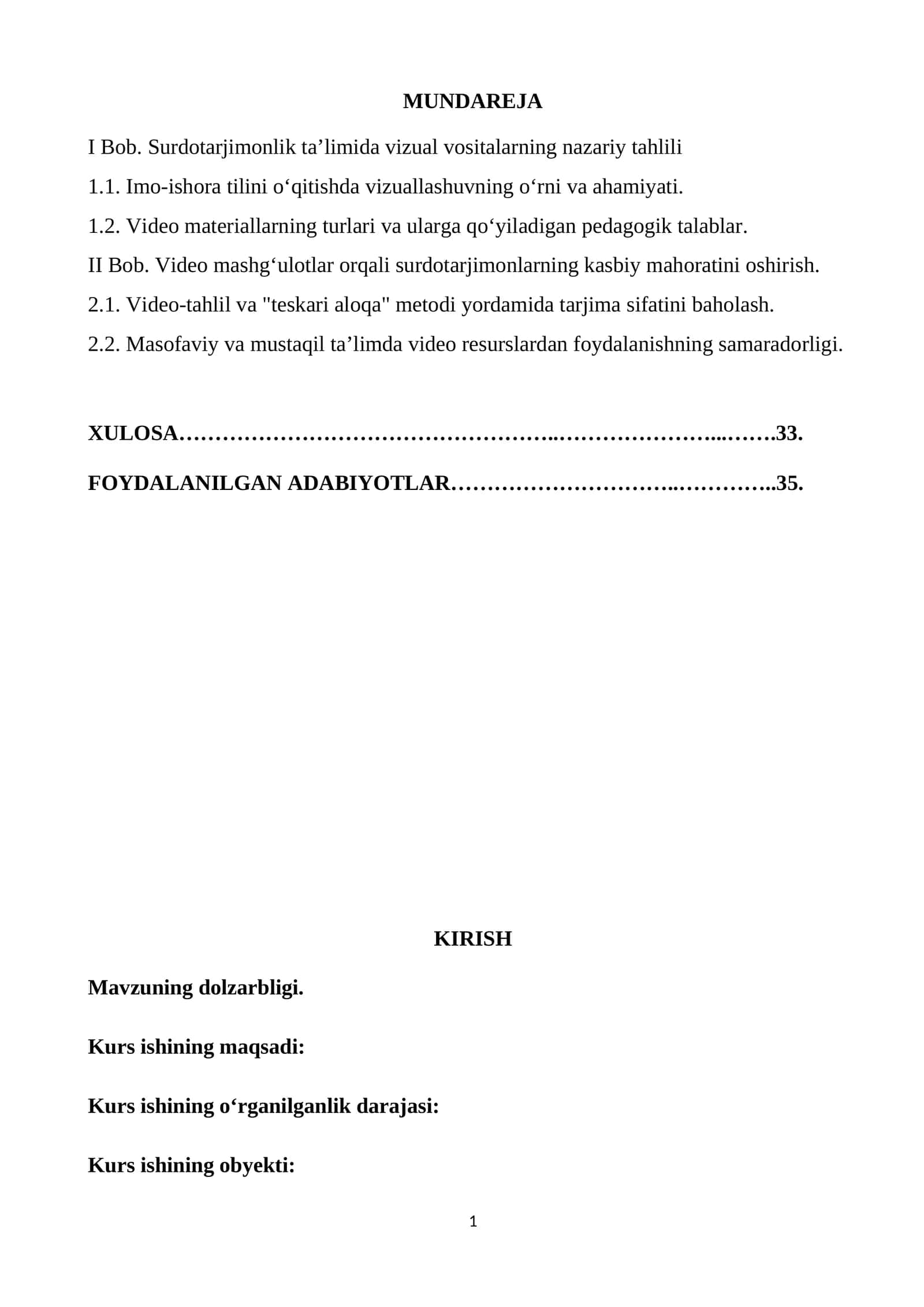 SURDOTARJIMONLIK TA’LIMIDA VIZUAL VOSITALARNING NAZARIY TAHLILI