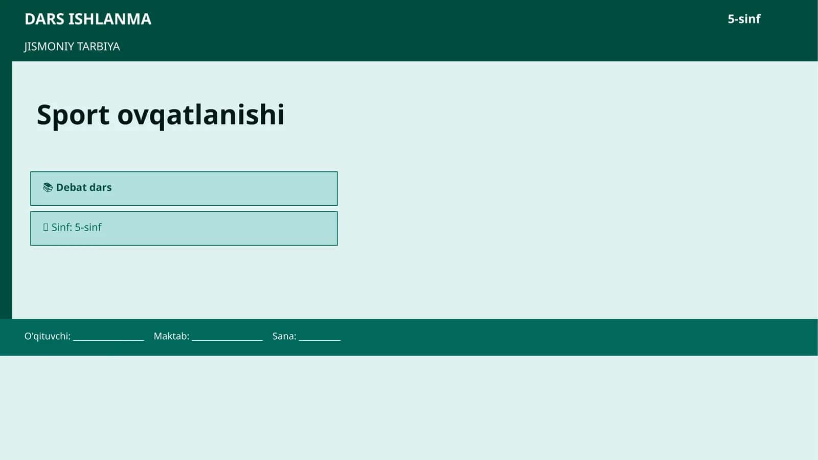 Sport ovqatlanishi