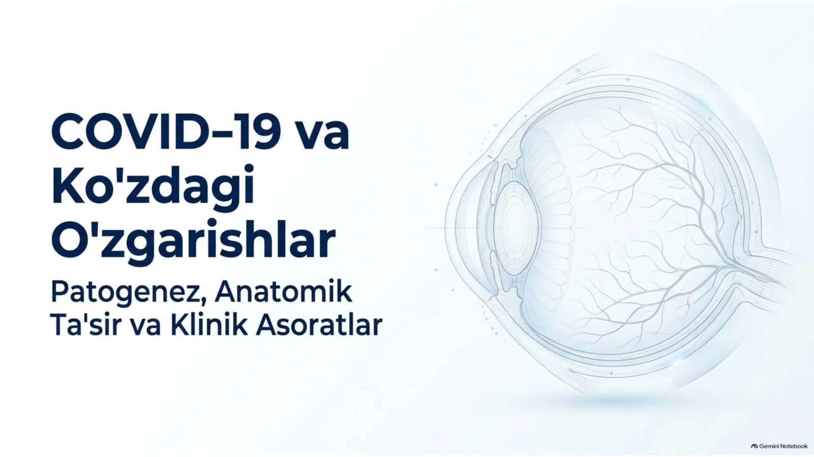COVID-19 da ko‘zdagi o‘zgarishlar — 15 slaydli taqdimot