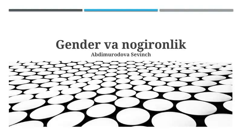 Gender va nogironlik