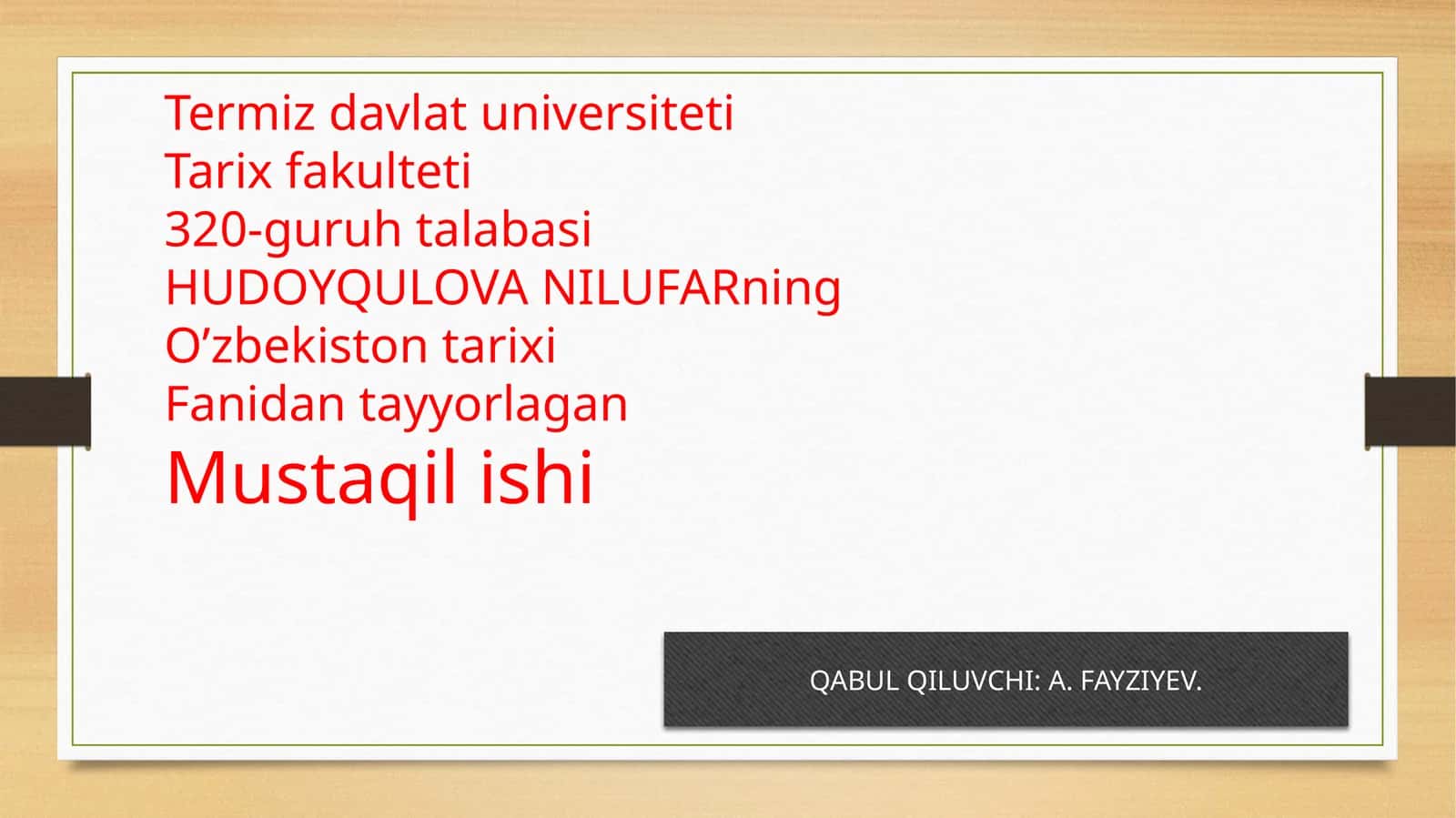 HUJUM HARAKATI VA UNING OQIBATLARI