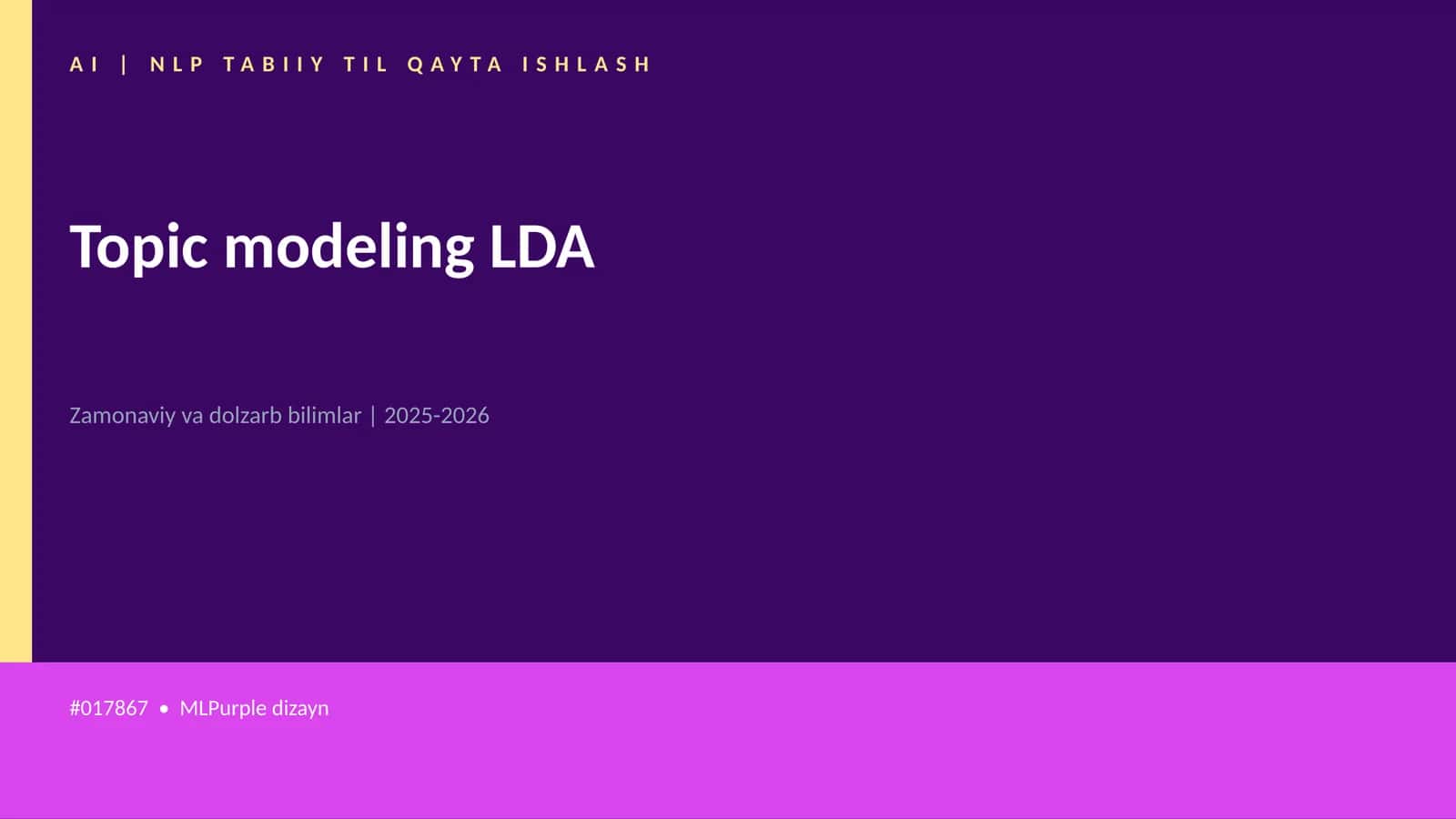 AI | NLP TABIIY TIL QAYTA ISHLASH