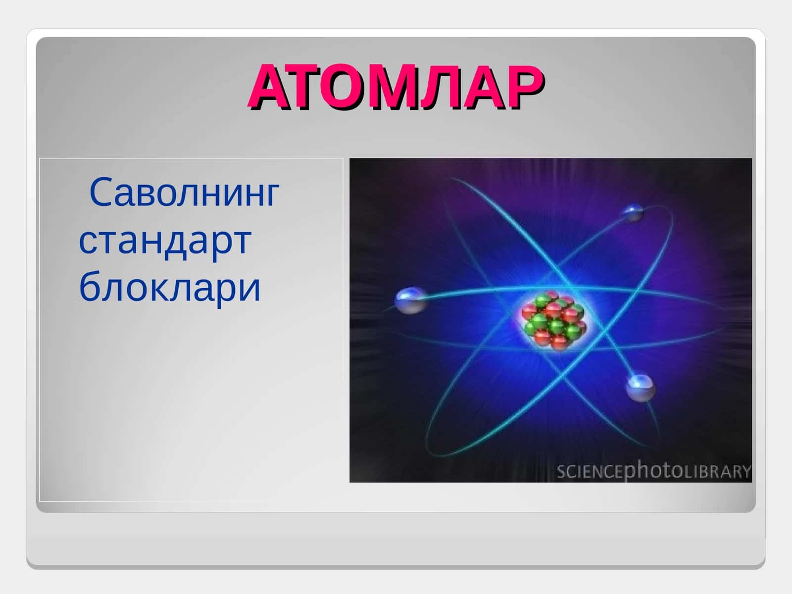 АТОМЛАР