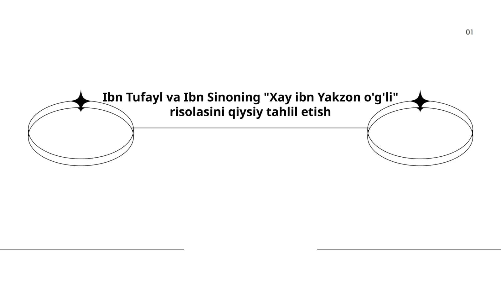 Ibn Tufayl va Ibn Sinoning "Xay ibn Yakzon o'g'li" risolasini qiysiy tahlil etish
