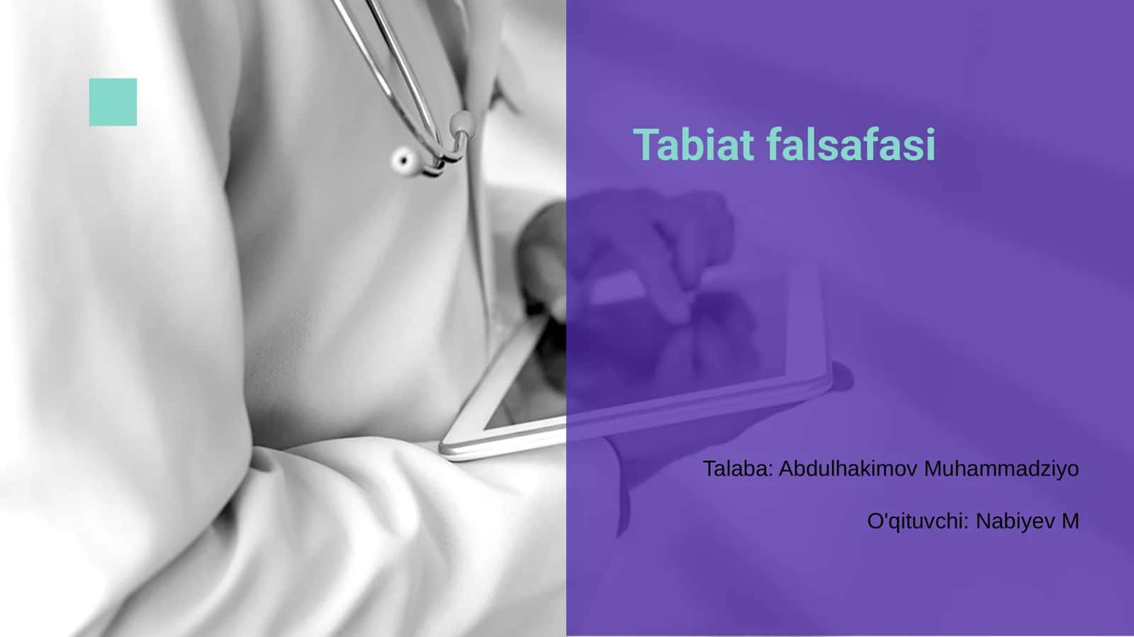 Tabiat falsafasi