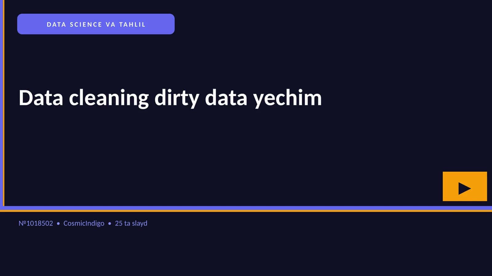 DATA SCIENCE VA TAHLIL
