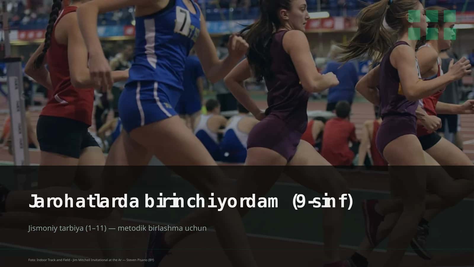 Jarohatlarda birinchi yordam (9-sinf)