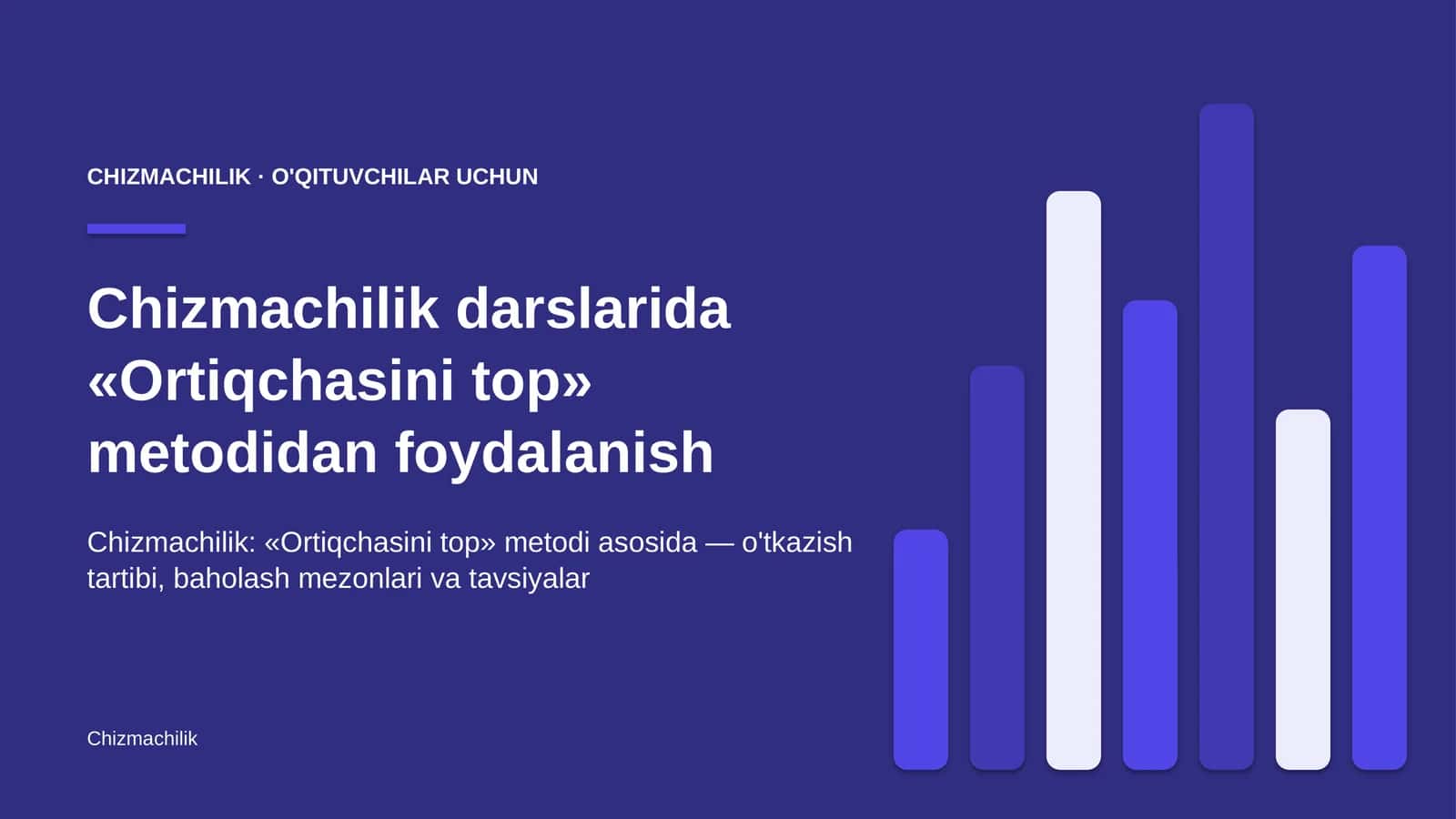 chizmachilik darslarida ortiqchasini top metodidan foydalanish 4449