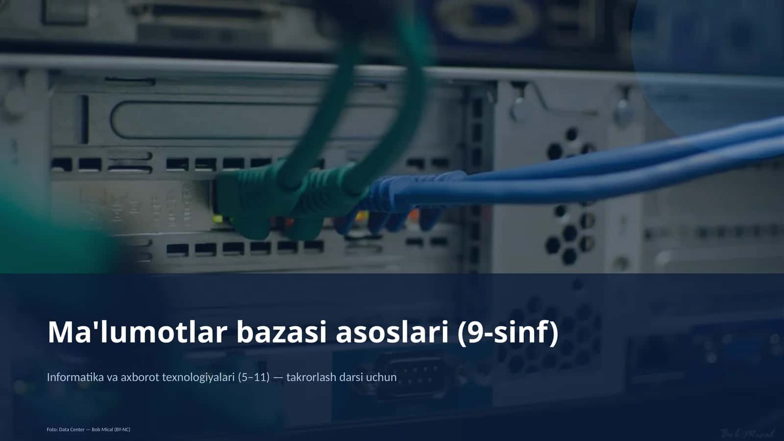 Ma'lumotlar bazasi asoslari (9-sinf)